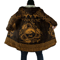 Personalized Caernarfonshire Sir Gaernarfon Cloak Gold Castle Tower Celtic-inspired - Wonder Print Shop