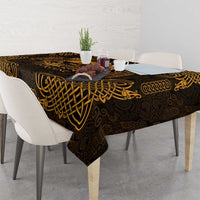Personalized Caernarfonshire Sir Gaernarfon Tablecloth Gold Castle Tower Celtic-inspired - Wonder Print Shop