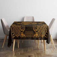 Personalized Caernarfonshire Sir Gaernarfon Tablecloth Gold Castle Tower Celtic-inspired - Wonder Print Shop