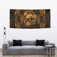 Personalized Caernarfonshire Sir Gaernarfon Tapestry Gold Castle Tower Celtic-inspired - Wonder Print Shop