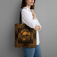 Personalized Caernarfonshire Sir Gaernarfon Tote Bag Gold Castle Tower Celtic-inspired - Wonder Print Shop