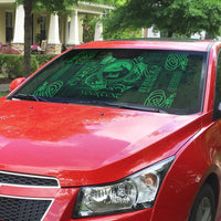 Personalized Caernarfonshire Sir Gaernarfon Auto Sun Shade Green Castle Tower Celtic-inspired - Wonder Print Shop