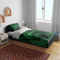 Personalized Caernarfonshire Sir Gaernarfon Bedding Set Green Castle Tower Celtic-inspired - Wonder Print Shop