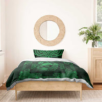 Personalized Caernarfonshire Sir Gaernarfon Bedding Set Green Castle Tower Celtic-inspired - Wonder Print Shop