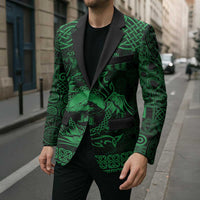 Personalized Caernarfonshire Sir Gaernarfon Blazer Green Castle Tower Celtic-inspired - Wonder Print Shop