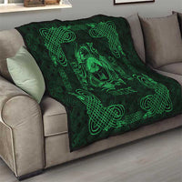 Personalized Caernarfonshire Sir Gaernarfon Quilt Green Castle Tower Celtic-inspired - Wonder Print Shop