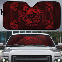 Personalized Caernarfonshire Sir Gaernarfon Auto Sun Shade Red Castle Tower Celtic-inspired - Wonder Print Shop