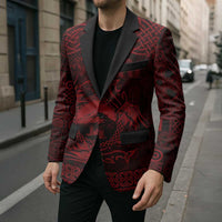 Personalized Caernarfonshire Sir Gaernarfon Blazer Red Castle Tower Celtic-inspired - Wonder Print Shop
