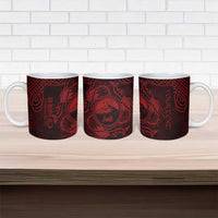 Personalized Caernarfonshire Sir Gaernarfon Ceramic Mug Red Castle Tower Celtic-inspired - Wonder Print Shop