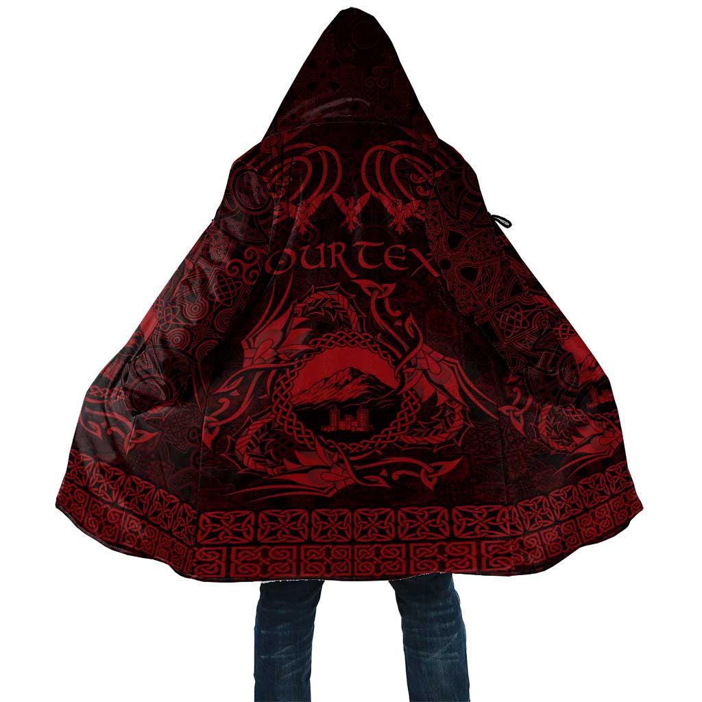 Personalized Caernarfonshire Sir Gaernarfon Cloak Red Castle Tower Celtic-inspired - Wonder Print Shop
