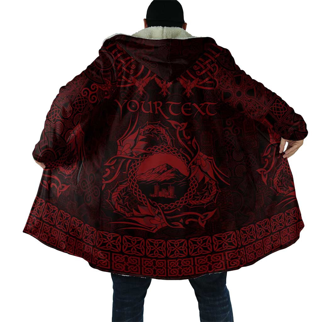 Personalized Caernarfonshire Sir Gaernarfon Cloak Red Castle Tower Celtic-inspired - Wonder Print Shop