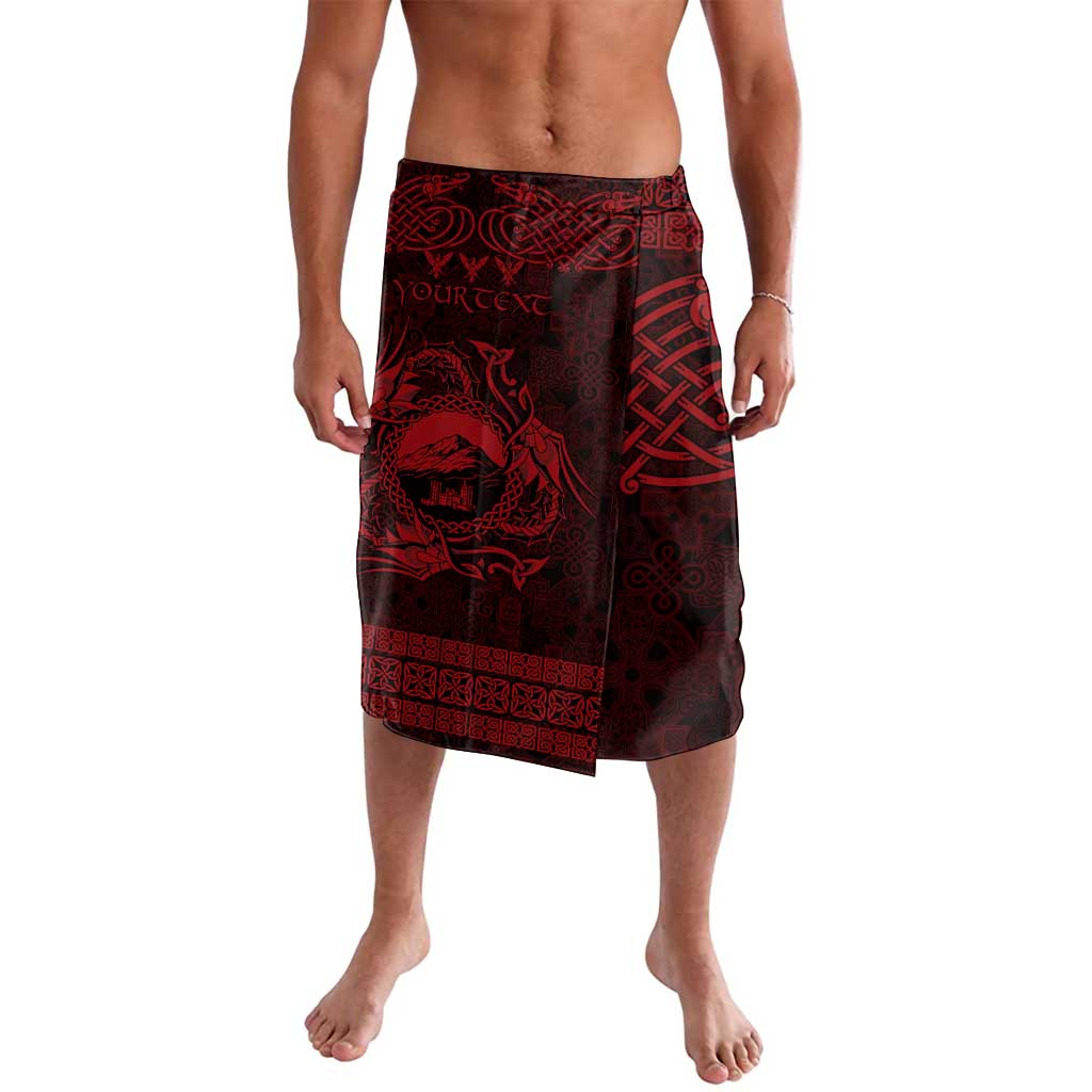 Personalized Caernarfonshire Sir Gaernarfon Lavalava Red Castle Tower Celtic-inspired - Wonder Print Shop