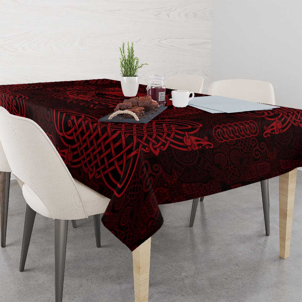 Personalized Caernarfonshire Sir Gaernarfon Tablecloth Red Castle Tower Celtic-inspired - Wonder Print Shop