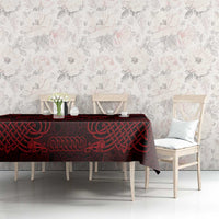 Personalized Caernarfonshire Sir Gaernarfon Tablecloth Red Castle Tower Celtic-inspired - Wonder Print Shop