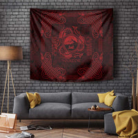 Personalized Caernarfonshire Sir Gaernarfon Tapestry Red Castle Tower Celtic-inspired - Wonder Print Shop