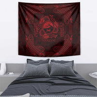 Personalized Caernarfonshire Sir Gaernarfon Tapestry Red Castle Tower Celtic-inspired - Wonder Print Shop