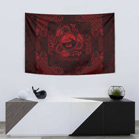 Personalized Caernarfonshire Sir Gaernarfon Tapestry Red Castle Tower Celtic-inspired - Wonder Print Shop