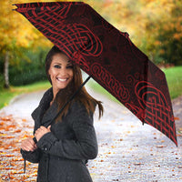 Personalized Caernarfonshire Sir Gaernarfon Umbrella Red Castle Tower Celtic-inspired - Wonder Print Shop