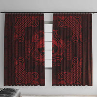 Personalized Caernarfonshire Sir Gaernarfon Window Curtain Red Castle Tower Celtic-inspired - Wonder Print Shop