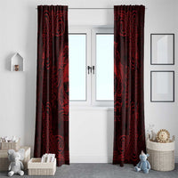Personalized Caernarfonshire Sir Gaernarfon Window Curtain Red Castle Tower Celtic-inspired - Wonder Print Shop