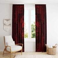 Personalized Caernarfonshire Sir Gaernarfon Window Curtain Red Castle Tower Celtic-inspired - Wonder Print Shop