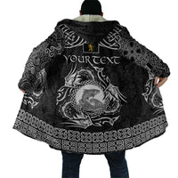 Personalized Cardiganshire Ceredigion Cloak Black Leaping Salmon Celtic-inspired - Wonder Print Shop
