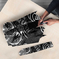 Personalized Cardiganshire Ceredigion Umbrella Black Leaping Salmon Celtic-inspired - Wonder Print Shop