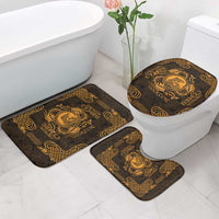 Personalized Cardiganshire Ceredigion Bathroom Set Gold Leaping Salmon Celtic-inspired - Wonder Print Shop