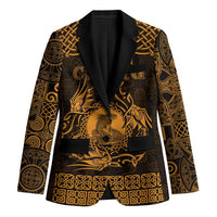 Personalized Cardiganshire Ceredigion Blazer Gold Leaping Salmon Celtic-inspired - Wonder Print Shop