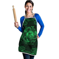 Personalized Cardiganshire Ceredigion Apron Green Leaping Salmon Celtic-inspired - Wonder Print Shop