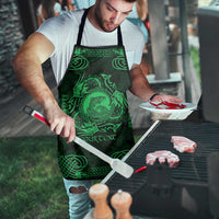 Personalized Cardiganshire Ceredigion Apron Green Leaping Salmon Celtic-inspired - Wonder Print Shop