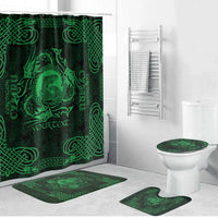 Personalized Cardiganshire Ceredigion Bathroom Set Green Leaping Salmon Celtic-inspired - Wonder Print Shop