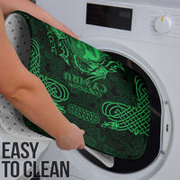 Personalized Cardiganshire Ceredigion Bathroom Set Green Leaping Salmon Celtic-inspired - Wonder Print Shop