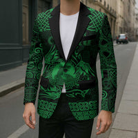 Personalized Cardiganshire Ceredigion Blazer Green Leaping Salmon Celtic-inspired - Wonder Print Shop