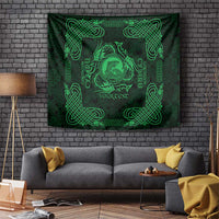 Personalized Cardiganshire Ceredigion Tapestry Green Leaping Salmon Celtic-inspired - Wonder Print Shop