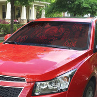 Personalized Cardiganshire Ceredigion Auto Sun Shade Red Leaping Salmon Celtic-inspired - Wonder Print Shop