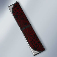 Personalized Cardiganshire Ceredigion Auto Sun Shade Red Leaping Salmon Celtic-inspired - Wonder Print Shop