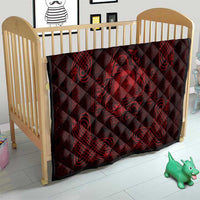 Personalized Cardiganshire Ceredigion Quilt Red Leaping Salmon Celtic-inspired - Wonder Print Shop