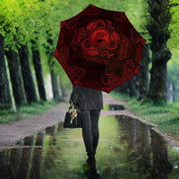 Personalized Cardiganshire Ceredigion Umbrella Red Leaping Salmon Celtic-inspired - Wonder Print Shop