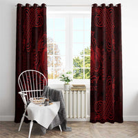 Personalized Cardiganshire Ceredigion Window Curtain Red Leaping Salmon Celtic-inspired - Wonder Print Shop