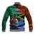 Tafea Day Baseball Jacket Vanuatu Sand Drawing With Polynesian Pattern LT9 - Wonder Print Shop