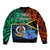 Tafea Day Bomber Jacket Vanuatu Sand Drawing With Polynesian Pattern LT9 - Wonder Print Shop