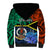 Tafea Day Sherpa Hoodie Vanuatu Sand Drawing With Polynesian Pattern - Wonder Print Shop