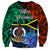 Tafea Day Sweatshirt Vanuatu Sand Drawing With Polynesian Pattern - Wonder Print Shop