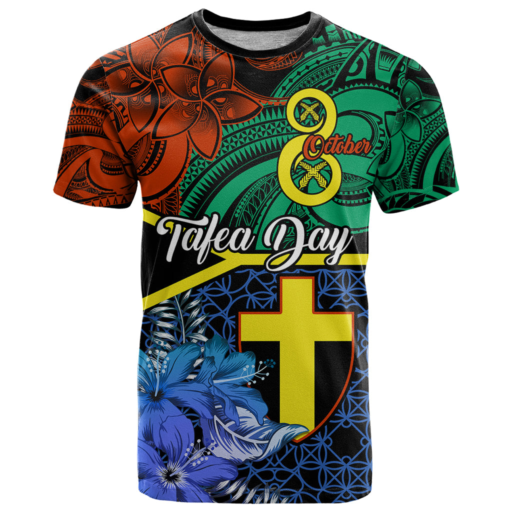 Tafea Day T Shirt Vanuatu Sand Drawing With Polynesian Pattern - Wonder Print Shop