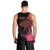 Personalised Polynesia Fishing Men Tank Top With Maori Hei Matau Fish Hook Pink Art - Wonder Print Shop