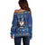 Hanukkah Jewish Star of David Off Shoulder Sweater Chilling With My Gnomies - Wonder Print Shop