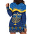 Love and Light Hanukkah Hoodie Dress The Hanukkiah Menorah Pattern