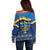 Love and Light Hanukkah Off Shoulder Sweater The Hanukkiah Menorah Pattern - Wonder Print Shop