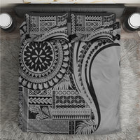 Black and white geometric tribal bedding set with matching pillowcases